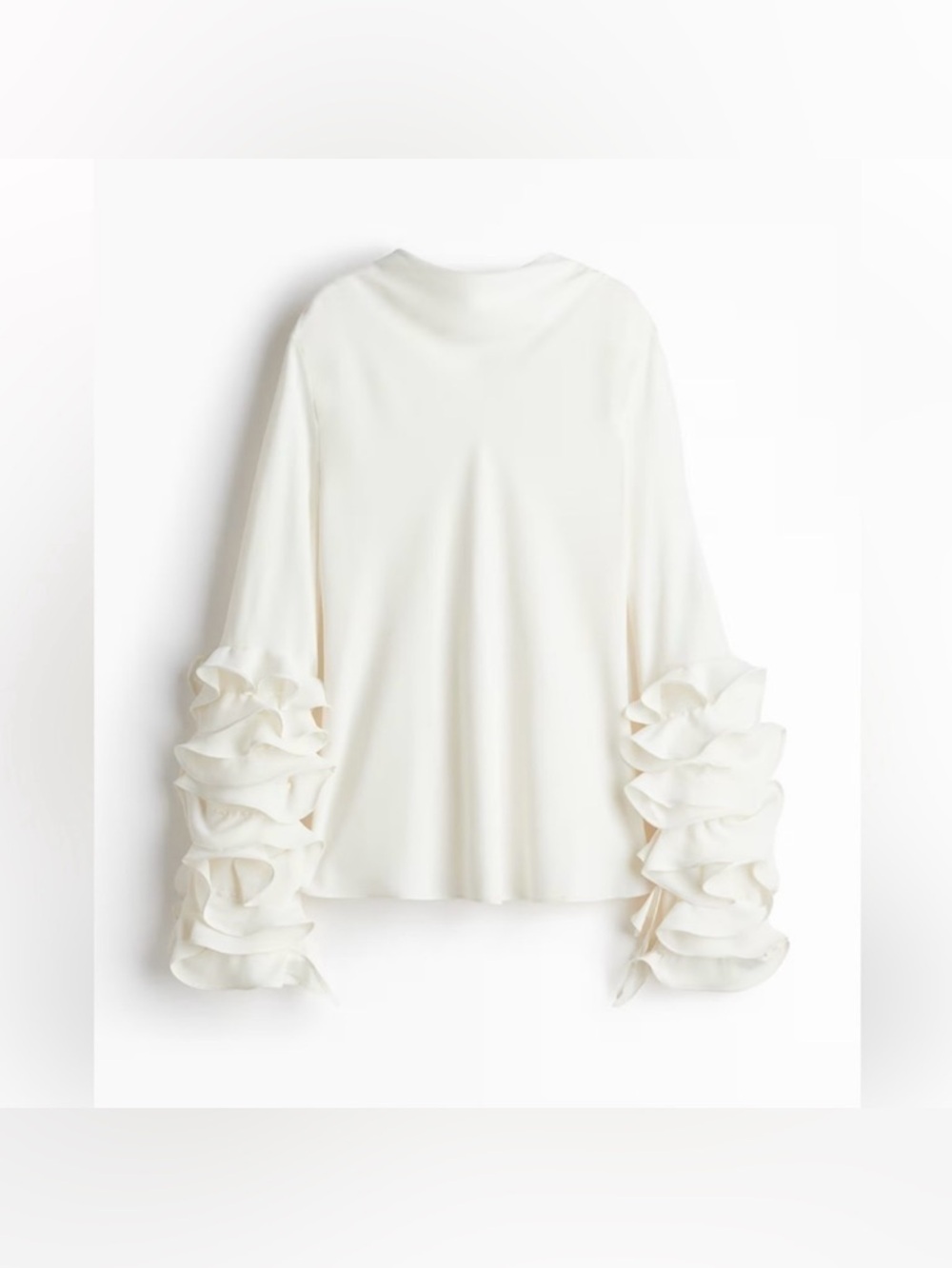 New H&M Ruffle Sleeved Blouse - Picture 2 of 11